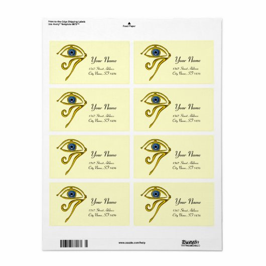 BLUE TALISMAN crème Etiket (Full Sheet)