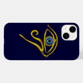 BLUE TALISMAN Gold Horus Eye Case-Mate iPhone Case (Achterkant (horizontaal))