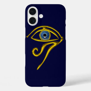 BLUE TALISMAN Gold Horus Eye iPhone 16 Plus Hoesje