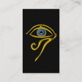 BLUE TALISMAN, GOLD HORUS EYE Divinity Black Yello Visitekaartje (Achterkant)