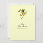 BLUE TALISMAN, Gold Horus Eye Kaart (Achterkant)