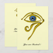 BLUE TALISMAN, Gold Horus Eye Kaart (Voorkant / Achterkant)
