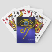 BLUE TALISMAN, Gold Horus Eye Pokerkaarten (Achterkant)