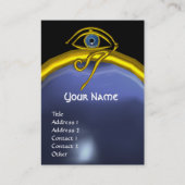 BLUE TALISMAN GOLD HORUS EYE TOPAZ GEM MONOGRAM VISITEKAARTJE (Voorkant)