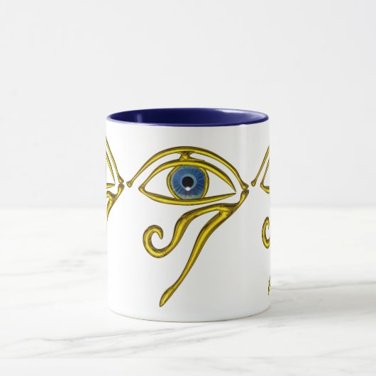 BLUE TALISMAN / GOLD HORUS EYE White Mok (Midden)