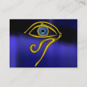 BLUE TALISMAN, GOLD HORUS EYE White Pearl Visitekaartje (Achterkant)