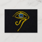 BLUE TALISMAN HORUS EYE Divinity Black Paper Visitekaartje (Achterkant)