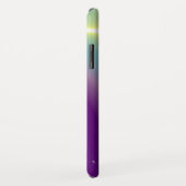 BLUE TALISMAN MONOGRAM Blauwgroen, Paars wit Case-Mate iPhone Case (Achterkant/rechts)