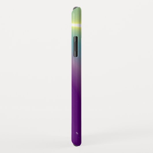 BLUE TALISMAN MONOGRAM Blauwgroen, Paars wit Case-Mate iPhone Case (Achterkant/rechts)