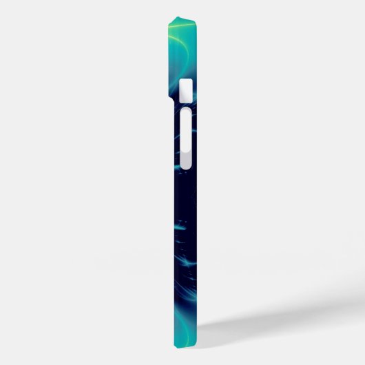 BLUE TALISMAN MONOGRAM Blauwgroen, Turquase White Case-Mate iPhone Case (Achterkant / Links)