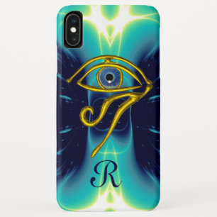 BLUE TALISMAN MONOGRAM Blauwgroen, Turquoise White Case-Mate iPhone Case