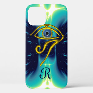 BLUE TALISMAN MONOGRAM Blauwgroen, Turquoise White Case-Mate iPhone Case