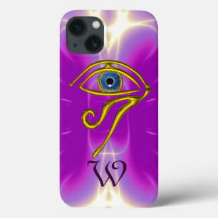 BLUE TALISMAN MONOGRAM Pink Fuchsia Paars iPhone 13 Hoesje