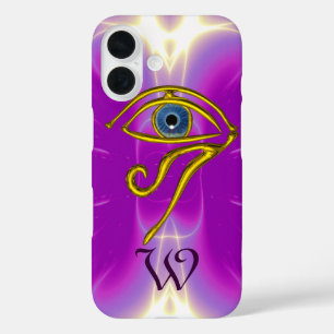 BLUE TALISMAN MONOGRAM Pink Fuchsia Paars iPhone 16 Hoesje