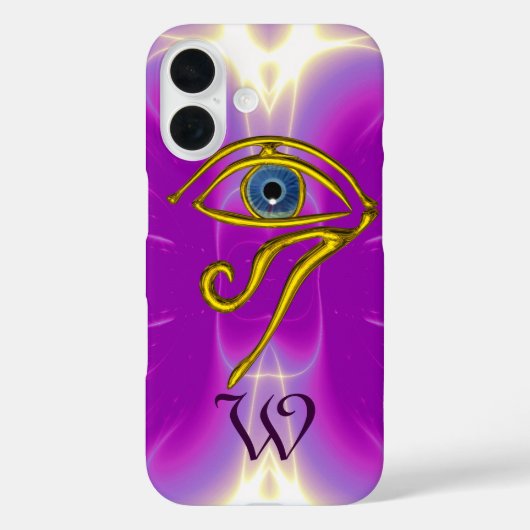BLUE TALISMAN MONOGRAM Pink Fuchsia Paars Case-Mate iPhone Case (Achterkant)