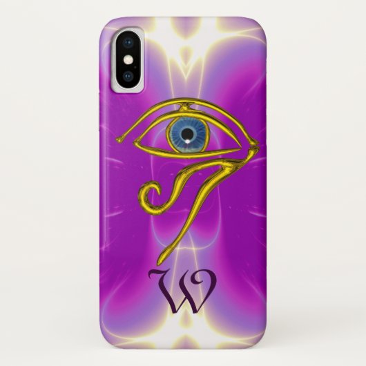 BLUE TALISMAN MONOGRAM Pink Fuchsia Paars Case-Mate iPhone Case (Achterkant)