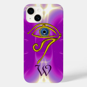 BLUE TALISMAN MONOGRAM Pink Fuchsia Paars Case-Mate iPhone Case