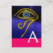 BLUE TALISMAN MONOGRAM zwart geel roze Visitekaartje (Achterkant)