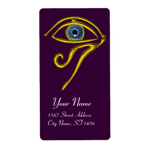 BLUE TALISMAN paars Etiket (Voorkant)