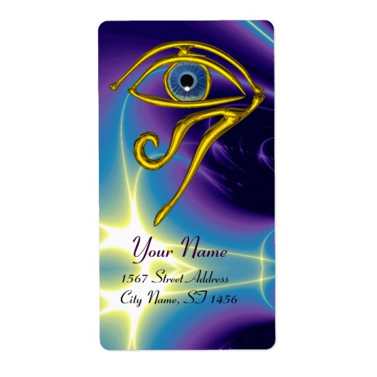 BLUE TALISMAN paars Etiket (Voorkant)