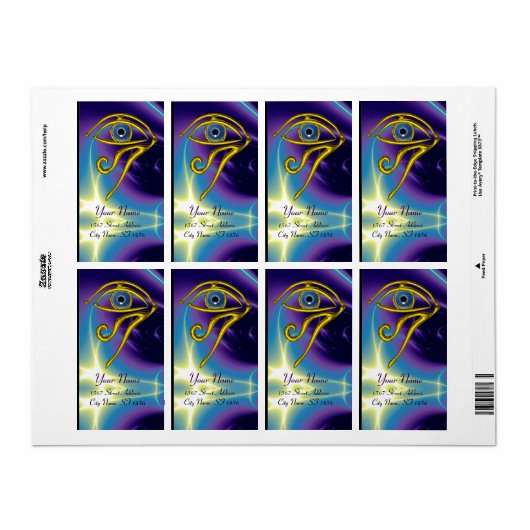 BLUE TALISMAN paars Etiket (Full Sheet)