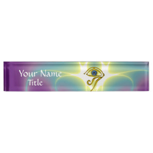 BLUE TALISMAN Paars Green Naambordje