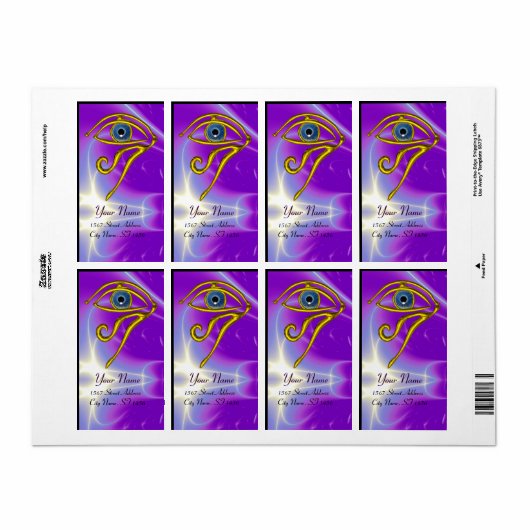 BLUE TALISMAN paars violet Etiket (Full Sheet)