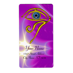 BLUE TALISMAN paars violet Etiket