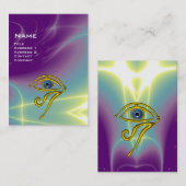 BLUE TALISMAN, paars violet wit roze geel Visitekaartje (Voorkant / Achterkant)