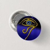 Blue Talisman Ronde Button 3,2 Cm (Voorkant /achterkant)