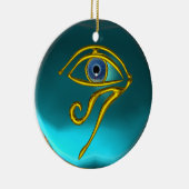 BLUE TALISMAN, Sapphire Aquamarine Keramisch Ornament (Rechts)