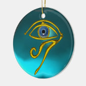 BLUE TALISMAN, Sapphire Aquamarine Keramisch Ornament (Links)