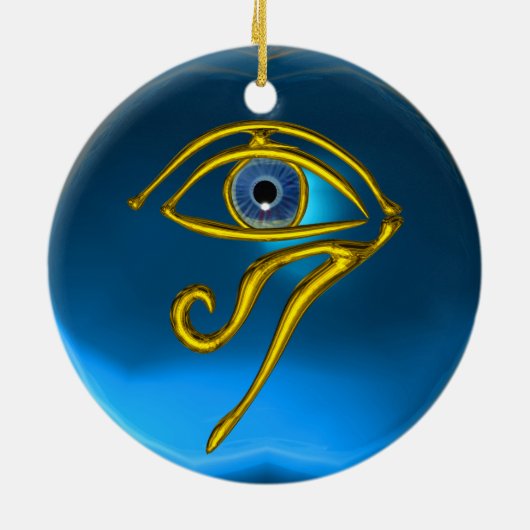 BLUE TALISMAN, Sapphire Keramisch Ornament (Achterkant)