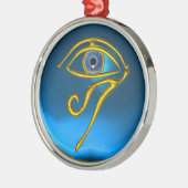 BLUE TALISMAN , Sapphire Metalen Ornament (Links)