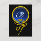 BLUE TALISMAN SAPPHIRE MONOGRAM zwart geel Visitekaartje (Achterkant)