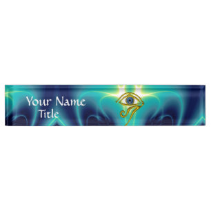 BLUE TALISMAN Turquoise Blauwgroen Naambordje