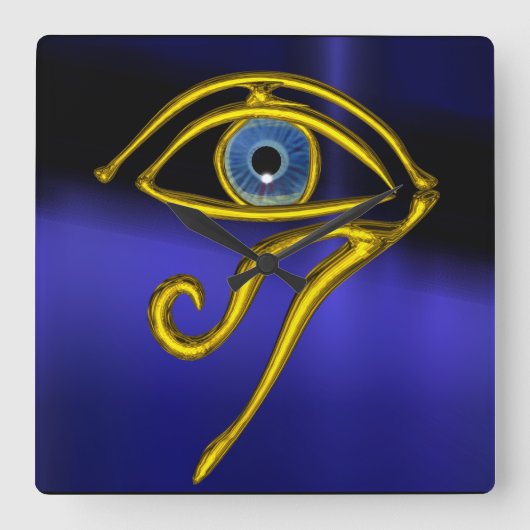 BLUE TALISMAN VIERKANTE KLOK (Voorkant)