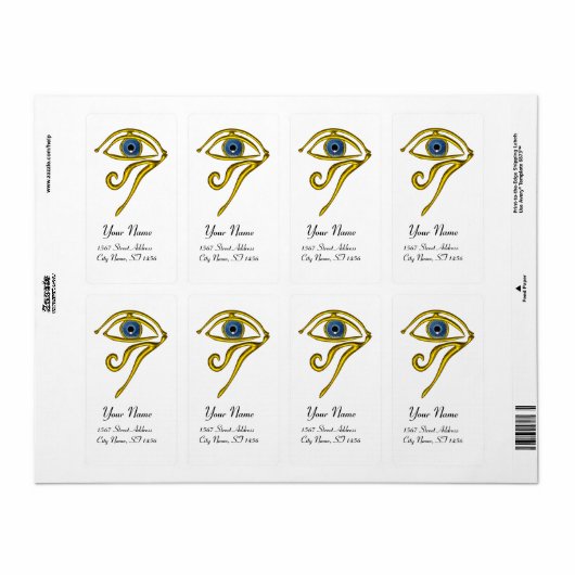 BLUE TALISMAN White Etiket (Full Sheet)