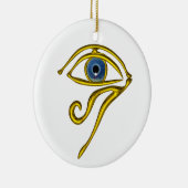 BLUE TALISMAN, White Keramisch Ornament (Rechts)
