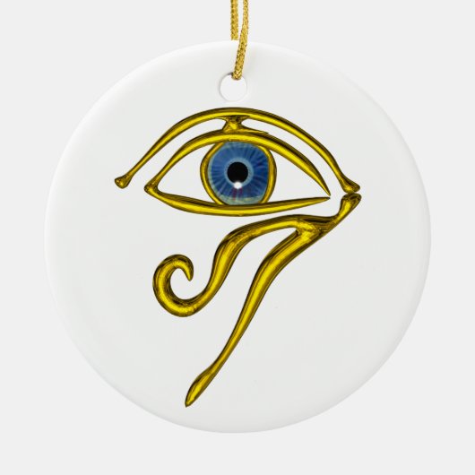 BLUE TALISMAN, White Keramisch Ornament (Voorkant)