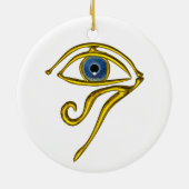 BLUE TALISMAN, White Keramisch Ornament (Achterkant)