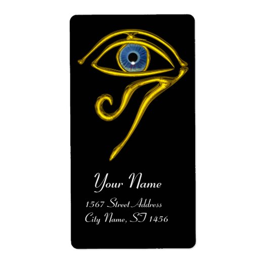 BLUE TALISMAN zwart Etiket (Voorkant)