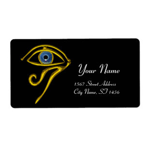 BLUE TALISMAN zwart Etiket