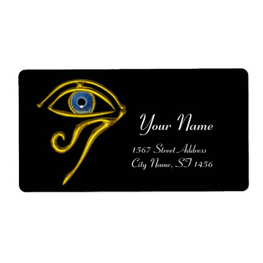 BLUE TALISMAN zwart Etiket (Voorkant)