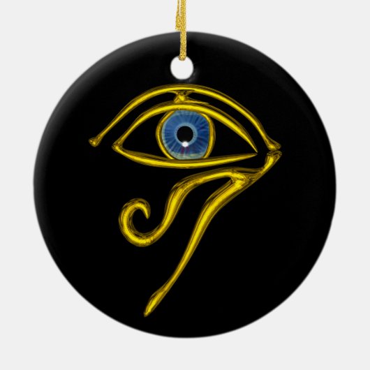 BLUE TALISMAN, zwart Keramisch Ornament (Achterkant)