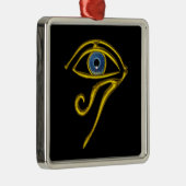 BLUE TALISMAN, zwart Metalen Ornament (Rechts)