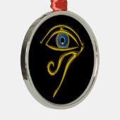 BLUE TALISMAN, zwart Metalen Ornament (Rechts)