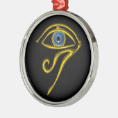 BLUE TALISMAN, zwart Metalen Ornament (Links)