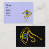 BLUE TALISMAN, zwart-wit geel Visitekaartje (Voorkant / Achterkant)