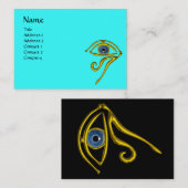 BLUE TALISMAN, zwart-wit geel Visitekaartje (Voorkant / Achterkant)